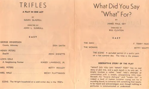 1976 Evening of One Acts
