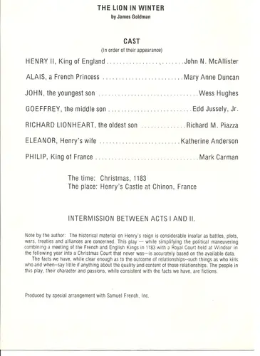 1977 The Lion In Winter — photo 3